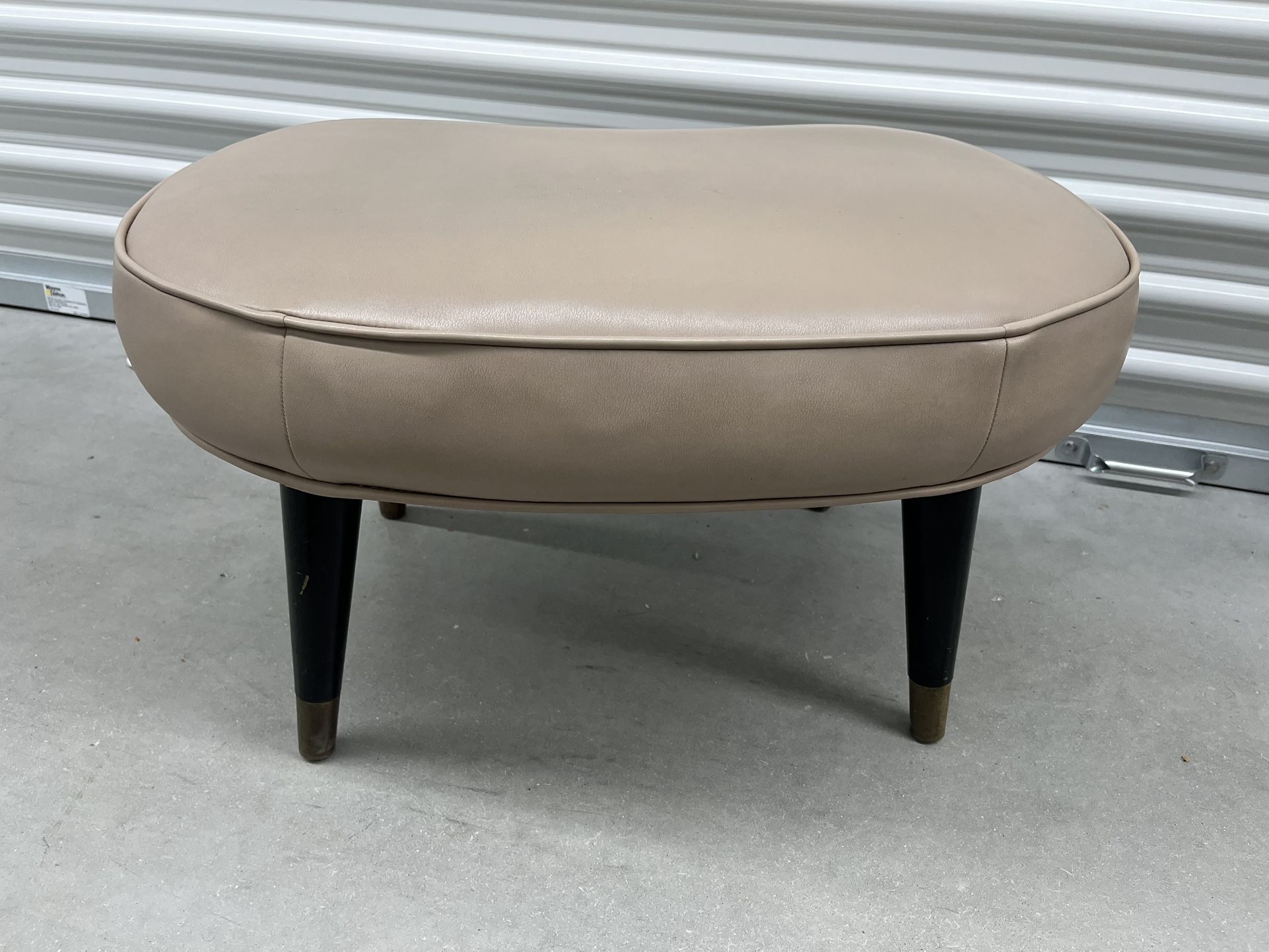 Vintage Mcm Ottoman Foot Stool Bean Shape