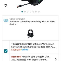 Razer Nazi Ultimate Wireless 7.1 Surround Sound Gaming Headset 