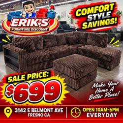 CORDUROY SECTIONAL
