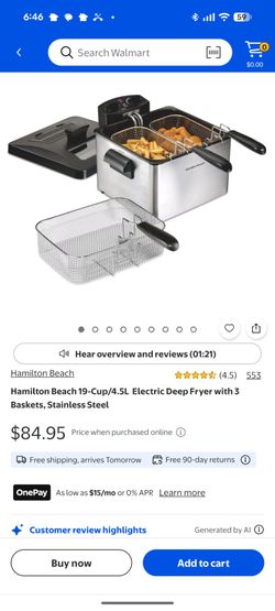 Hamilton Beach Electric Deep Fryer