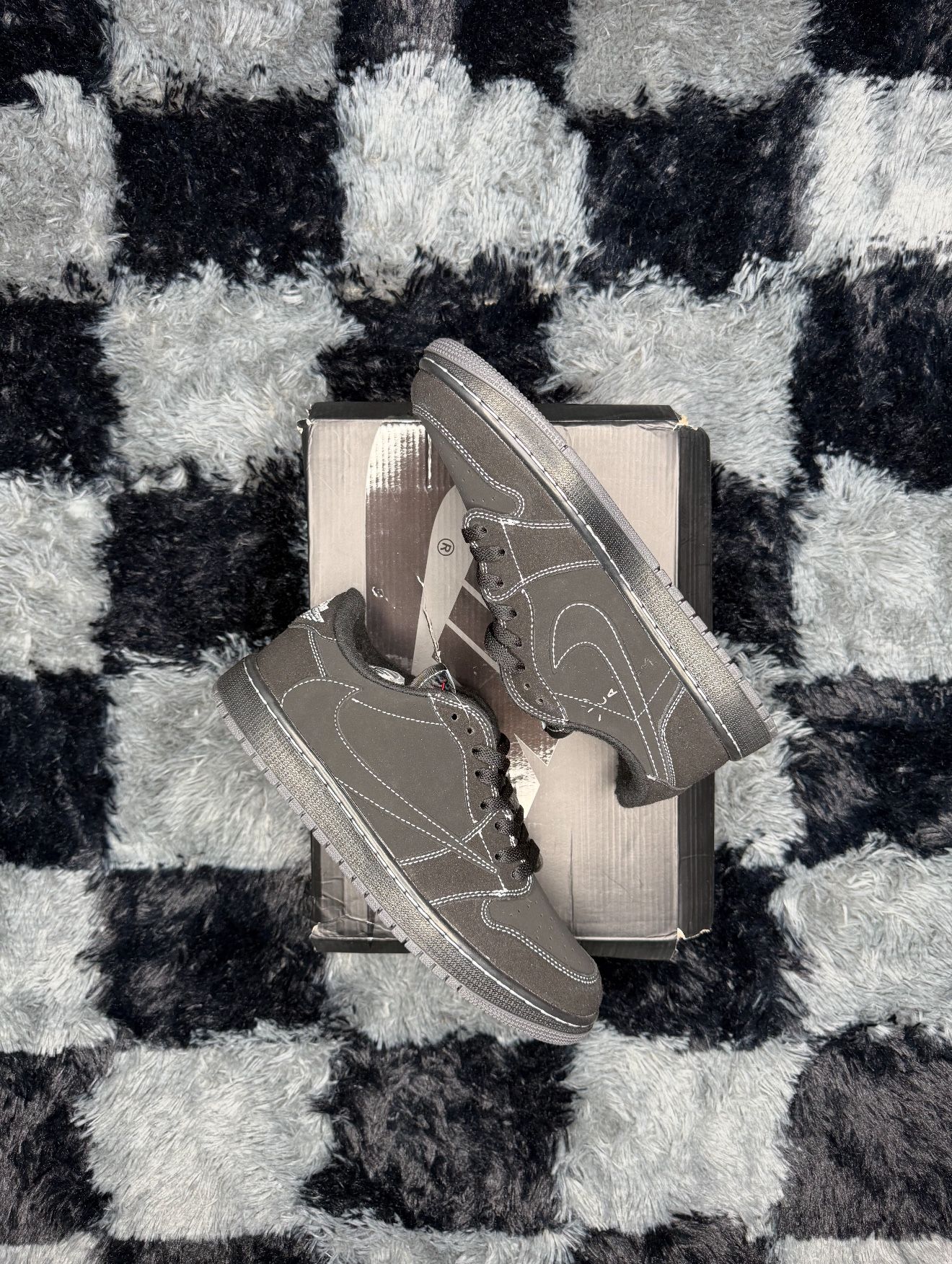 Air Jordan 1 Retro Low OG SP ‘Black Phantom’ Travis Scott