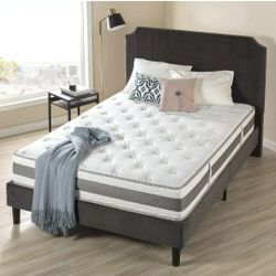 🔥New! 10" King Zinus Gel-Memory Foam Hybrid Mattress