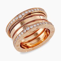 BVLGARI B.zero1 Bands Ring Size: 5 Authentic 