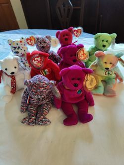 Vintage TY Beanie Babies Bears