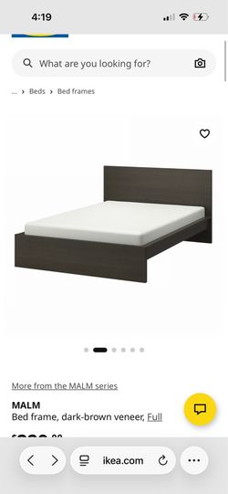 Black ikea queen bed frame