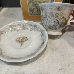 Vintage Royal Doulton “The Wedding” Teacup & Saucer Set with Original Box