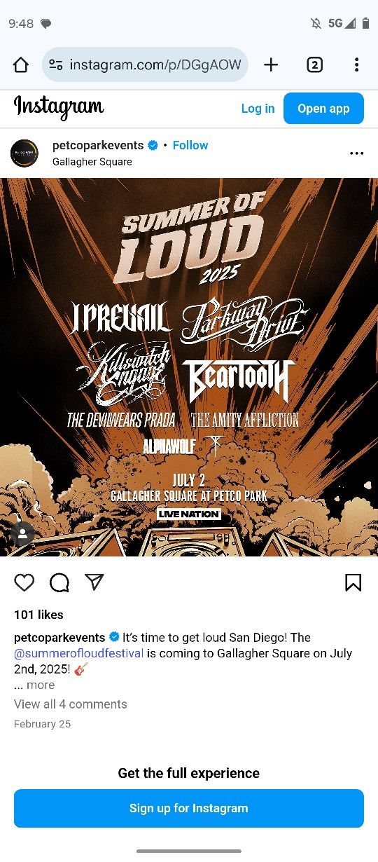Summer Of Loud, Killswitch Engage & Parkway Drive