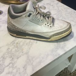 Size 7y Jordan 3 Retros (USED)