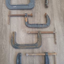 3 Husky and 1 Crafstman Clamp