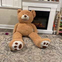 Giant teddy Bear About 5 Ft Tall 63 Inches Great Condition