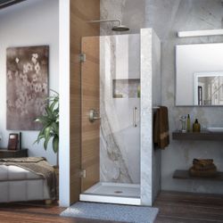 DreamLine Unidoor Brushed Nickel Shower Door