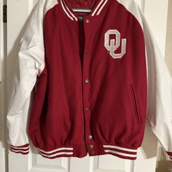 DESIGNER OKLAHOMA UNIVERSITY LETTER JACKET