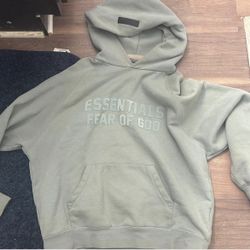 Men’s Essential Fear Of God Hoodie Green