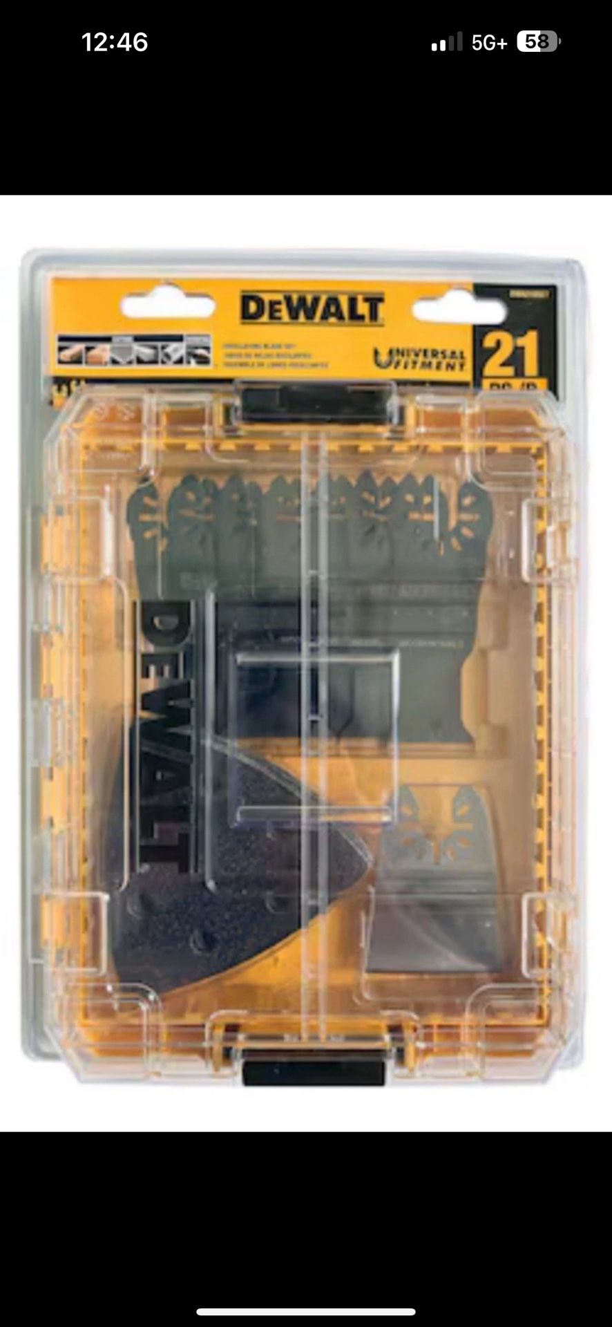 DeWalt 21 Pc. Oscillating Blade & Sandpaper Set DWA210SET