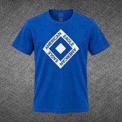 American Eagle Blue Graphic Logo T-Shirt Men’s Medium