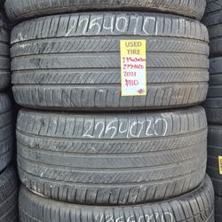 2 Used Michelin Tires 275/40/20