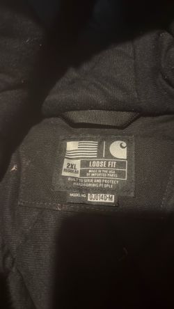 Carhartt duck canvas jacket 2XL black