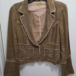 John Carlisle Essentials Womens Brown Jacket Size Small