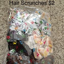 Designer Hair Scrunchies $2 Each