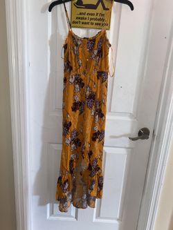 Floral Mustard Dress 