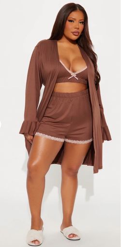 Fashion Nova. In Bed All Day PJ Robe Set