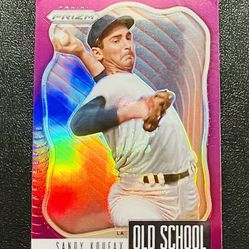 2021 Prizm Baseball Sandy Koufax LA Purple Refractor!