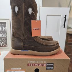 Twisted X Soft Toe Work Boots Sizes 8.5D, 9.5D, 10D, 12D, 13D
