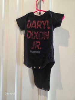 The Walking Dead black baby onesie Size 12 months