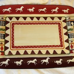 Beautiful Del Rio Serving Tray w/Handles!