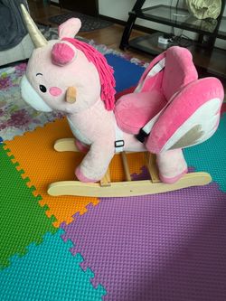 Deal deal ! Kids plush pink unicorn pony
