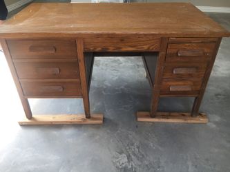 Jasper vintage teacher desk-solid wood extremely heavy