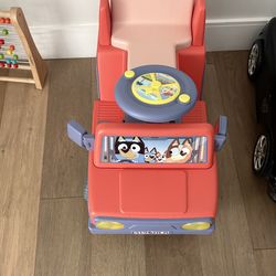 Bluey Motorized Car + assorted toys