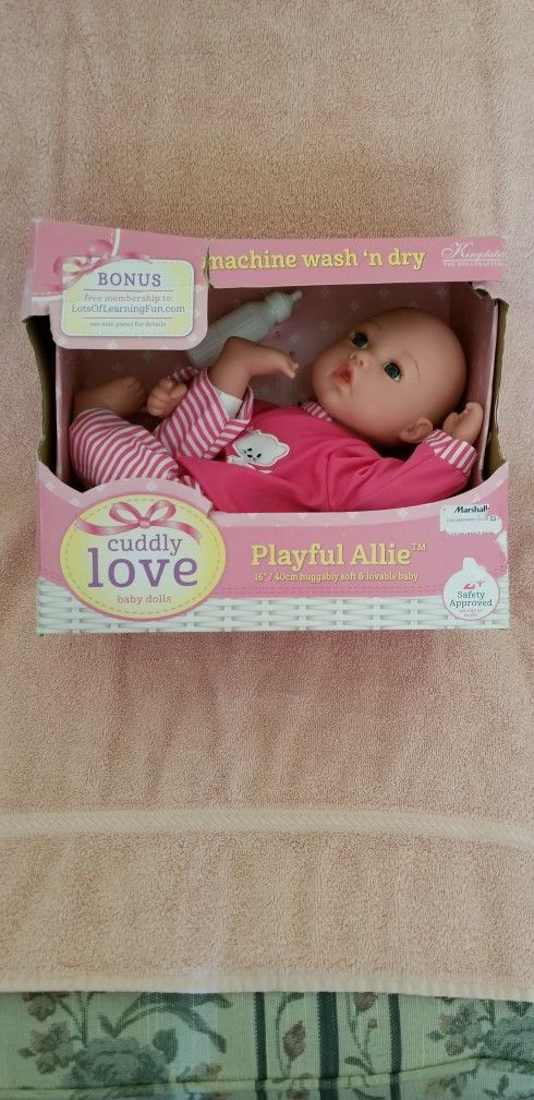 Playful Allie 16" Huggably Soft & Lovable Baby Doll