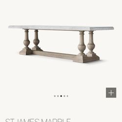 Restoration Hardware Marble Dining Table 