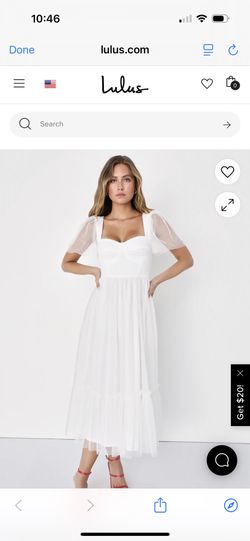 Lulus White Dress In Size xs 