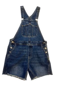 Old Navy Dark Blue Denim Short Overalls