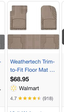 WeatherTech three-piece trim to fit floor mat