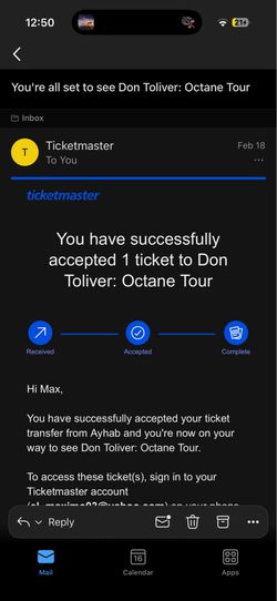 Don Toliver GA pit ticket for Monday June 29