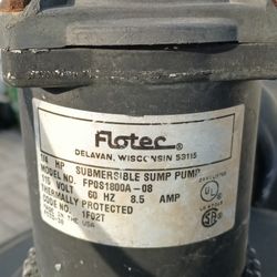 Flotec Sump Pump 