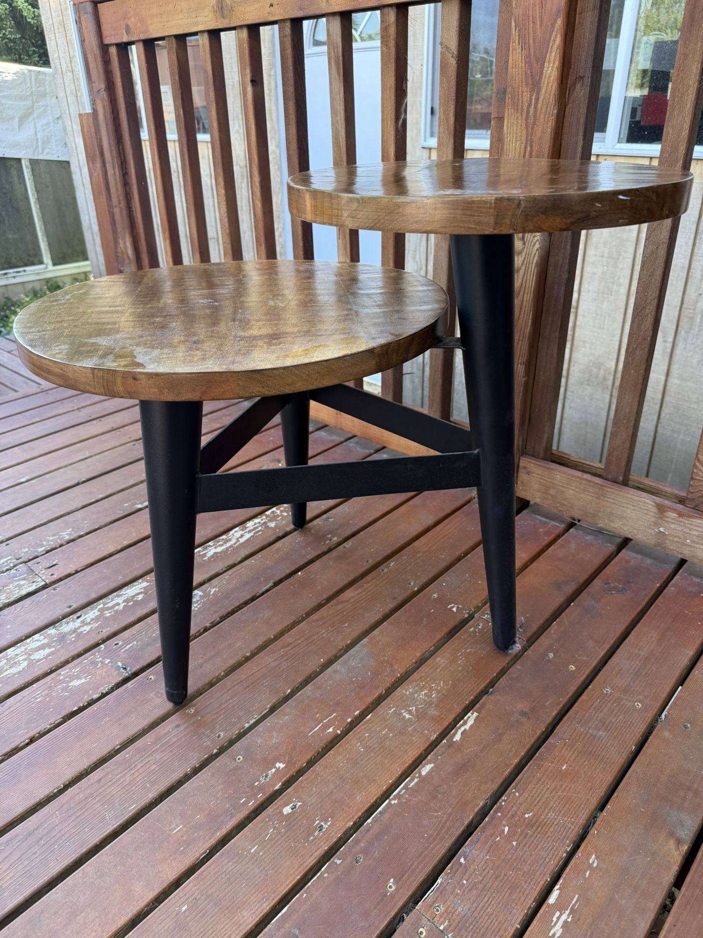 Solid Wood 2 Tier End Table / Coffee Table