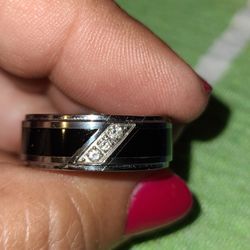 TUNGSTEN & DIAMOND wedding Ring Propose to HIM! WHY NOT! 