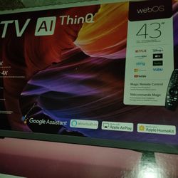 LG UHD TV AI thinQ Web OE 43"