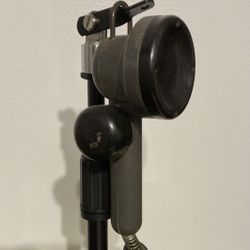 Vintage Federal World War II Tank/Ship/Plane Microphone On Stand Showpiece!