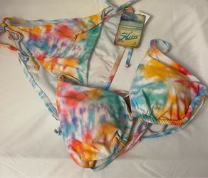 Brand new Juniors tie dye 2 piece swimwear set size XL