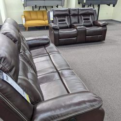 New Power Recliner Couch And Loveseat Only $50 Down Payment 