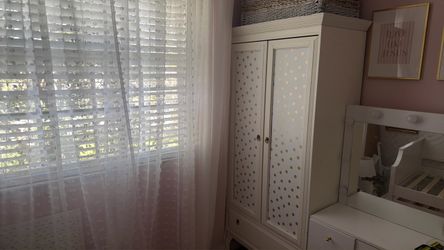 IKEA DIY Cabinet/Wardrobe - Ivory/Gold
