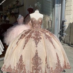 Rose Gold Quinceaera Dress for Sale in San Jose, CA - OfferUp