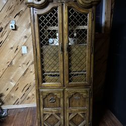 Antique Pull Down Secretary Hutch