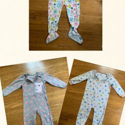 Fleece Footie Pajamas, Size 5