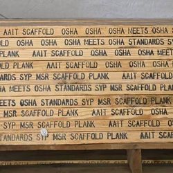 OSHA Wood Scaffold Planks /

Tablones para Andamios